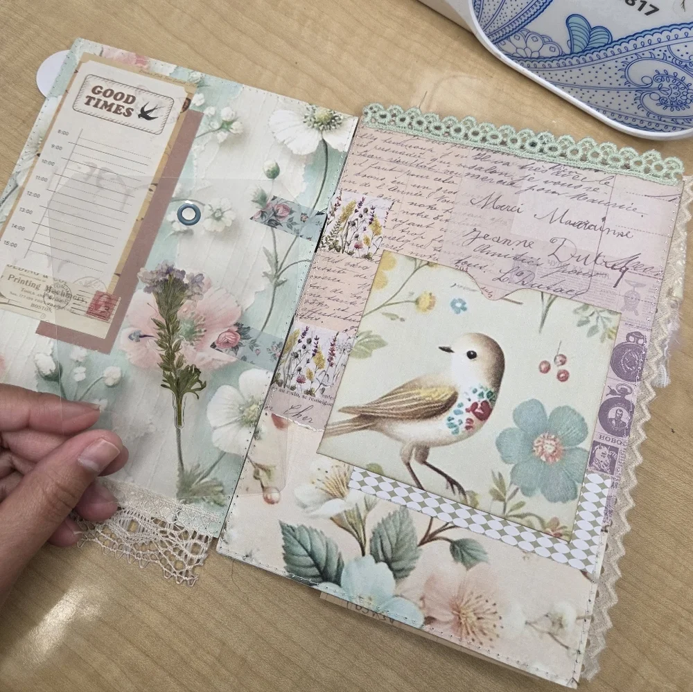 Handmade Wallpaper Print Inspired Digitals | TAB Binded JUNK JOURNAL - Picture 7 of 16